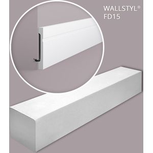 NMC FD15-box WALLSTYL Noel Marquet 1 doos 8 stukken Plint tijdeloos klassieke stijl wit | 16 m