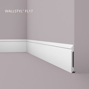 Plint NMC FL17 WALLSTYL Noel Marquet Sierlijst Lijstwerk tijdeloos klassieke stijl wit 2 m