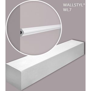 NMC WL7-box WALLSTYL Noel Marquet 1 doos 50 stukken Wandlijst modern design wits-s100 m
