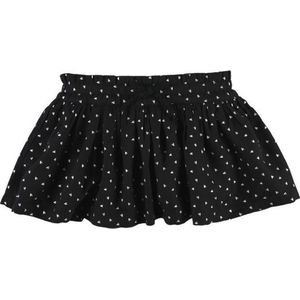 noukie's  rok  zwart met zilveren hartjes 4 jaar  104