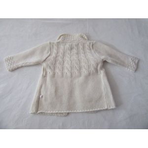 Noukie's - Gilet - Meisje - Creme met roze schijn - 3 maand 62