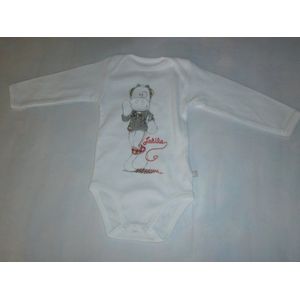 Noukie's - Romper - Body lange mouw - Wit lola - 6maand 68