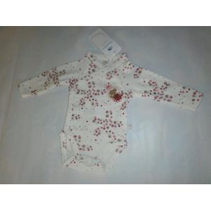 Noukie's - 2 pack body set - Meisje - Lange mouw 0 Bloem - eEcru - Premature 46 -  00 maand