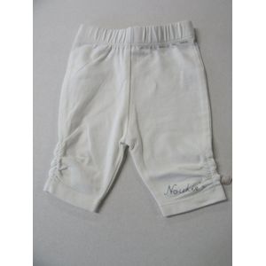 noukie's , legging ,wit , meisje , kort , classic  6 maand 68