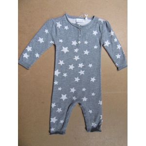 noukie's combi in fijn gebreid , grijs , met ster in wit  , 3 maand 62