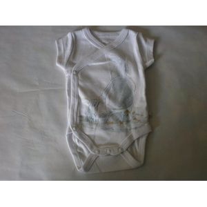 noukie's , 2 pack bodyset , unie , wit , korte mouw , paco , 00maand , premature 46 cm