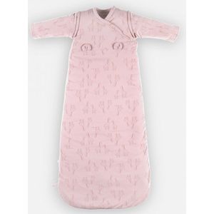 Winterslaapzak 6-36 maanden bio jersey giraffe roze Noukie's