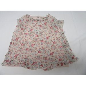 noukie's , meisje, topje + blouse , rose+ bloemen , 6 maand 68