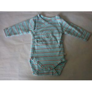 Noukie's - Rompertje - Body - Streepje - 0 maand 50 - Lange mouw