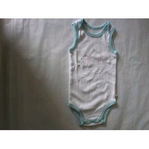 Noukie's - Rompertje - Body - Zonder mouw - Wit - 6 maand 68