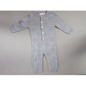 combi noukie's grijst met groene wolkjes 74  9maand