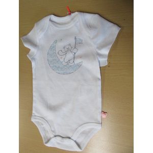noukie's , 2  pack , bodyset , korte mouw , uni , nouky op de maan  3maand  62