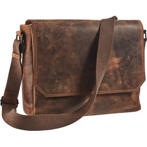 Maverick - The Original - Laptoptas - Bruin - Plantaardig Gelooid Leder