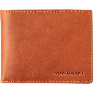 Maverick - new man - portomonnee - billfold - RFID -  Volnerf rundslleder - cognac