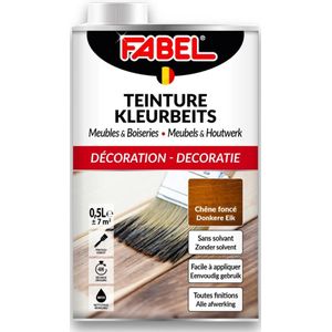 Fabel kleurbeits voor meubels en houtwerk - Donkere Eik 0,5L