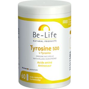 L-Tyrosine - 500 mg - Natuurlijke Tyrosine - Voedingssupplement
