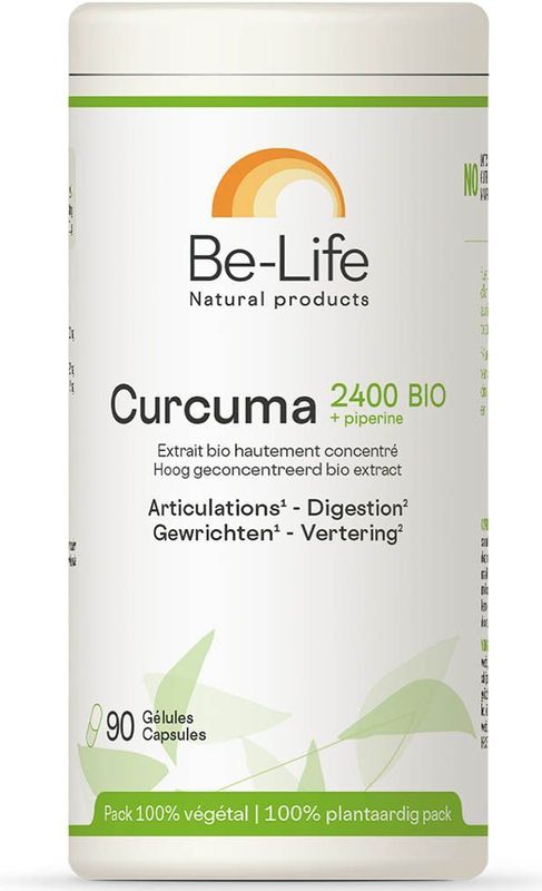 Curcuma 2400 + Piperine Be Life Pot Caps 90