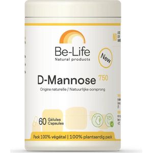Be-life D-mannose 750, 60 Veg. capsules