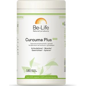 Be-Life - Curcuma Plus 5000 - Voedingssupplement - Kurkuma - Granaatappel - Zwarte Peper - Vitamine D3
