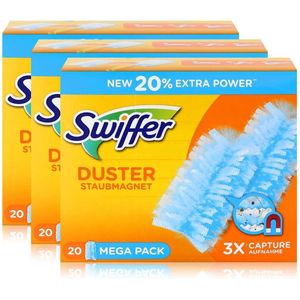 Swiffer Duster - 3 van 20 stuks - Navul Stofdoekjes