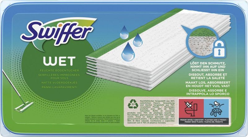 Swiffer Vloerreiniger Vochtige Vloerdoekjes Met Frisse Citroengeur - 24 Navullingen