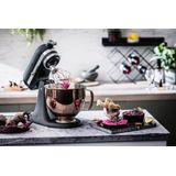 KitchenAid keukenmachine - Artisan - Keukenrobot met 5 accessoires uit roestvrij staal en schenkschild - 300 W - 4,8 L - Zwart