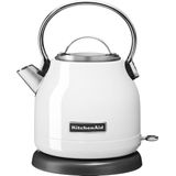 KitchenAid Waterkoker - Waterkoker roestvrij staal met temperatuurmeter en verwijderbare kalkfilter - 1,25 L, Wit