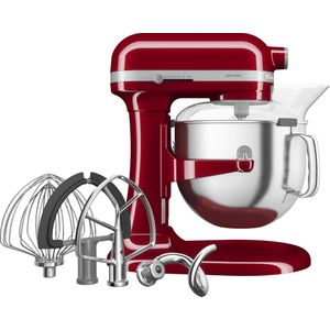 KitchenAid keukenmachine - Artisan - In hoogte verstelbare kom - 375 W - Krachtig met 11 snelheden - Roestvrijstalen accessoires - 6,6L - Keizerrood