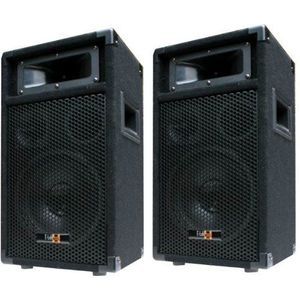 E-Lektron 2 x 400 W DJ Party luidsprekerboxen paar - 8"" bas PW20