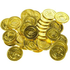 St. Patrick's Day Munt Gold Plastic Shamrock Party Accessoires, 3 St. Patrick's Day Munt Gold Plastic Shamrock Party Accessoires, 3