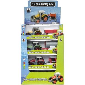 Tractor diecast met aanhanger 3137