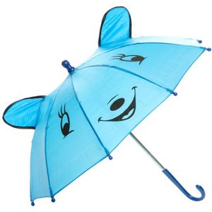Vrolijke Dieren Paraplu - Blauw