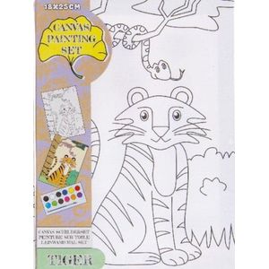Maak je eigen tijger schilderij (L)