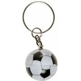 Lg-imports Sleutelhanger Voetbal Jongens 2,5 Cm Wit/zwart