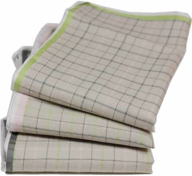 Tiseco 6 stuks - Dames zakdoeken Bamboe Ruit - 30.