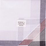 Tiseco 12 stuks - Heren zakdoeken Jack - 40 - Wit