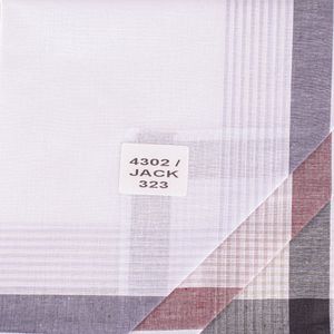 Warwick & Vance Zakdoeken Set – 3 Stuks, Wit Satijn Met Initialen