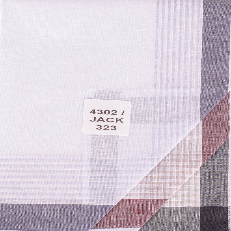 Tiseco 12 stuks - Heren zakdoeken Jack - 40 - Wit