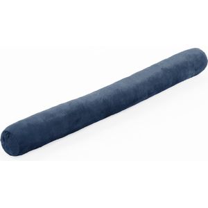 Tiseco | Tochthond voor deuren / Tochtstopper / Tochtrol | Polyester | Blauw 90 x 10 cm