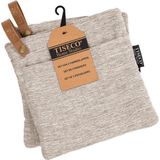 Tiseco Home Studio - Hercules - Pannenlappen - Taupe - Set van 2