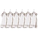 Tiseco Home Studio - Pharao Utensils - Keukendoek - Taupe - Set van 3 - 50 x 70 cm