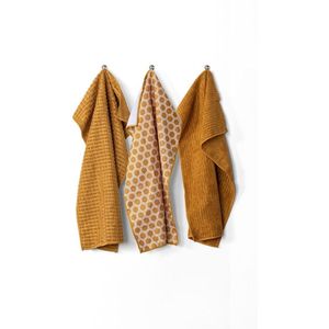 Keukenhanddoek - Camel - ESSENTIAL - Microfiber - Set van 3 - 40x60cm