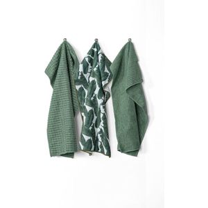 Keukenhanddoek - Stone Green - ESSENTIALS - Microfiber - Set van 3 - 40x60cm
