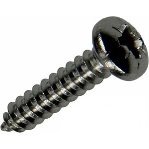 Sam. Zelftappende Schroef 8 Stuks 4,8 X 25 mm. lang. bolkop. kruiskop pz-2.