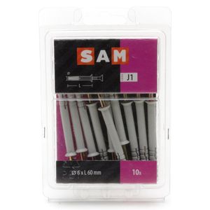 10x SAM Nagelplug 6x60mm 817844