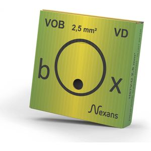 NEXANS Installatiedraad VD H07V-U 100m 2,5mm² geel/groen