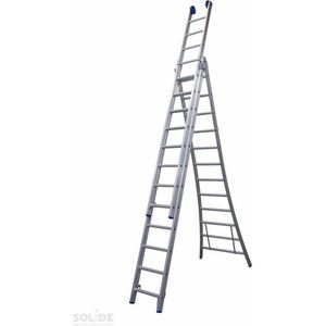 Ladder Type DB driedelig uitgebogen 3x12 sporten