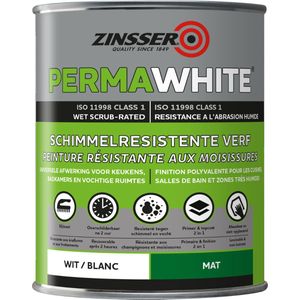 Zinsser Permawhite Mat 1 Liter - Anti Schimmel Verf