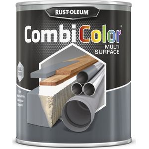 CombiColor Multi-Surface Zijdeglans - Staalgrijs RAL 7001 075 Liter