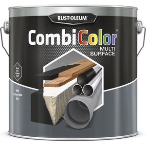 Rust-Oleum Combicolor Multi-surface Mat Zwart Ral 9005 2,5 Liter